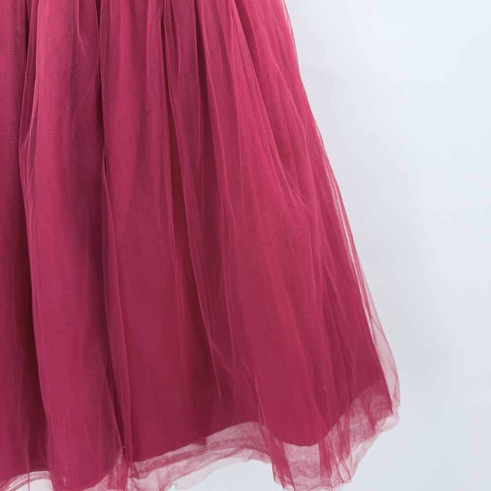 Girls Holiday Party Dress Red Tulle Satin Heirlooms Polly Flinders Girls 5T Xmas - Picture 8 of 12